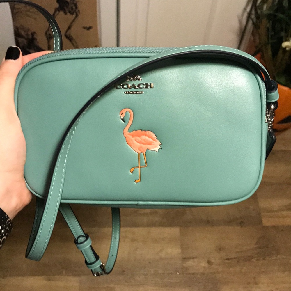 New Blue flamingo Coach cross body